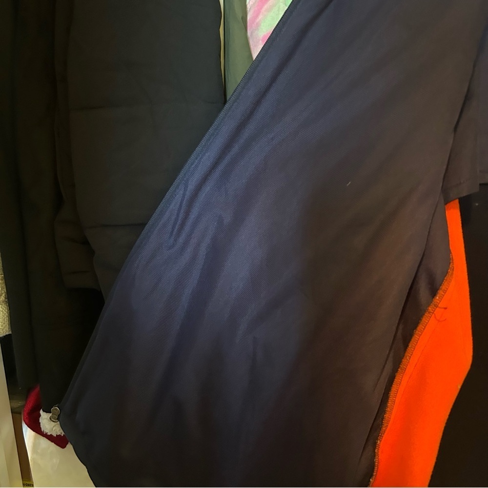 Chicago Bears Jacket Mens XL Blue Orange NFL Full Zip High Neck Jacket Football - Picture 11 of 11